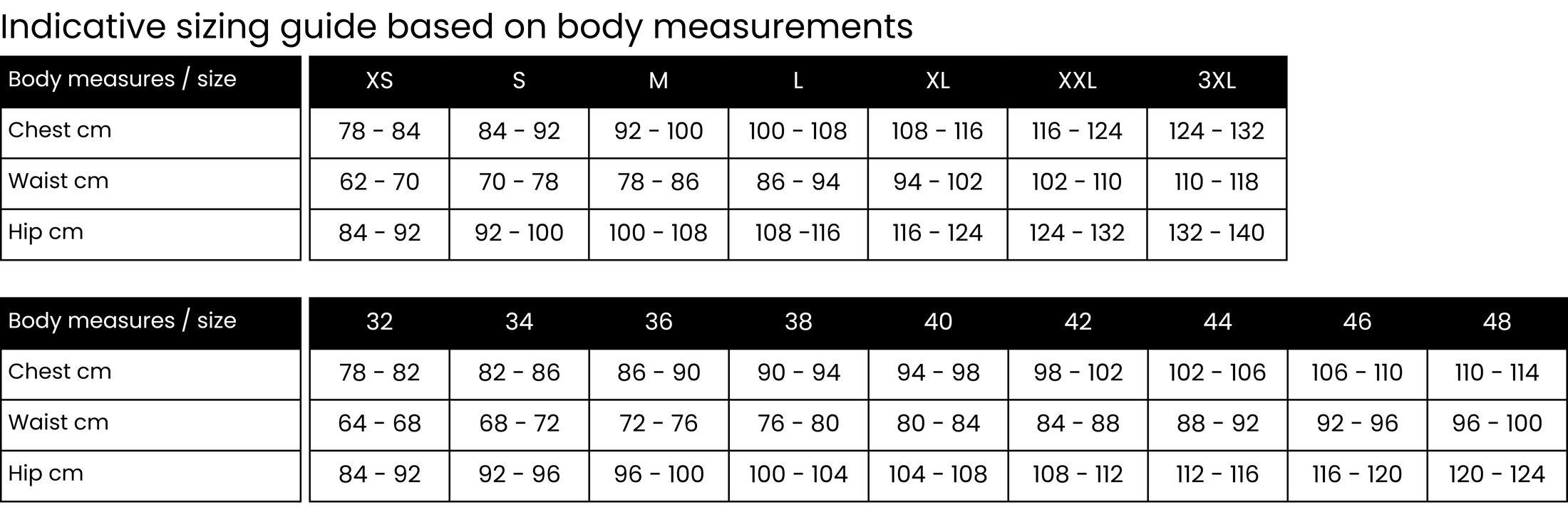 Size Guide