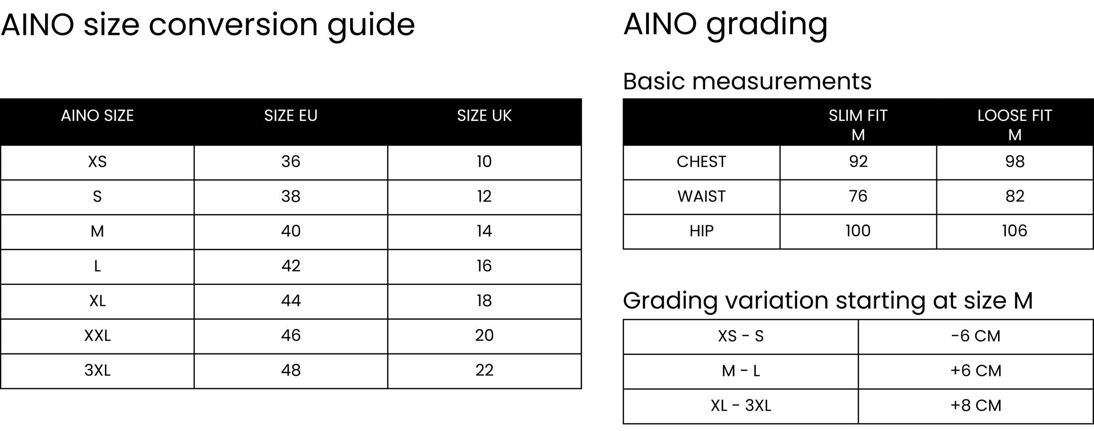 Size Guide