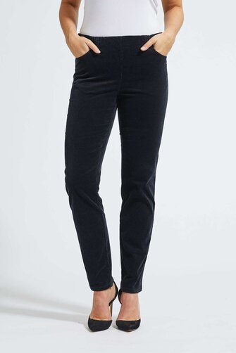 Kelly Regular ML vakosametti -housut, musta