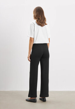 Donna Loose SL jersey trousers, black brushed