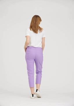 Taylor Regular Crop trousers, lilac
