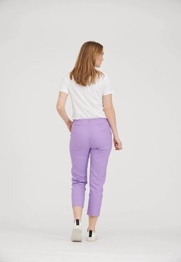 Taylor Regular Crop trousers, lilac