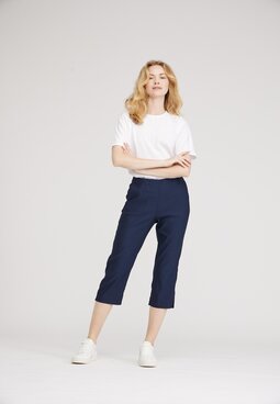 Taylor Regular Capri trousers, navy