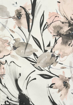 Patricia Pure Regular Crop trousers, Rose ink print