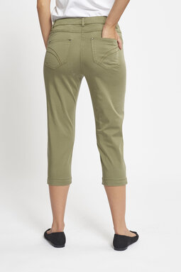 Hannah Regular Capri -trousers, khaki
