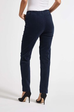 Kelly Regular Velvet -trousers, navy