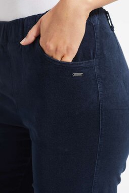Kelly Regular Velvet -trousers, navy
