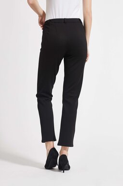 Rylie Regular Short brushed-trousers, black