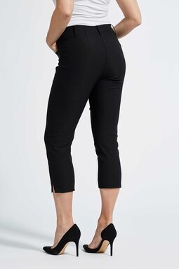 Caroline Regular Capri -housut, musta