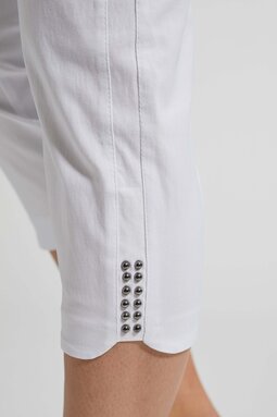 Dora Regular Capri -trousers, white
