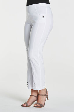 Rose Regular Cropped -trousers, white