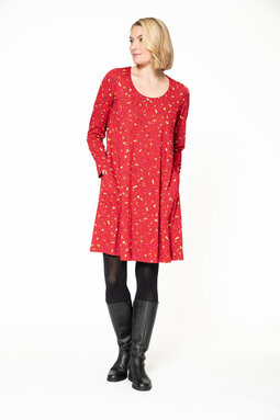 Rosette Minerva tunic/dress, red