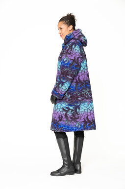 Leila Mosaic woolen coat