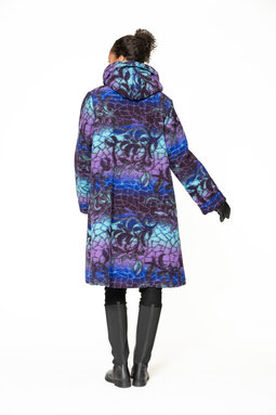 Leila Mosaic woolen coat