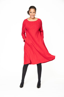 Seline Waves dress, red