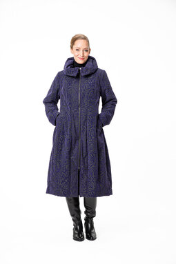 Marietta Lilac Roses -takki thermovanulla