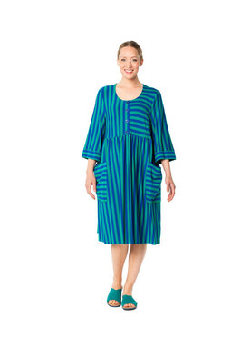 Minerva Stripes -dress, blue-green