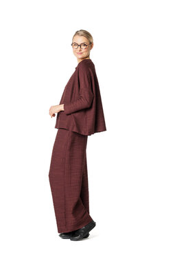 Sara Waves blouse, brown