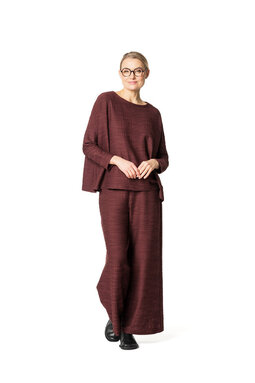 Sara Waves blouse, brown