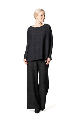 Sara Waves blouse, black
