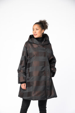 Marta Sky quilted coat, brown