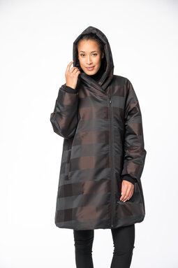 Marta Sky quilted coat, brown