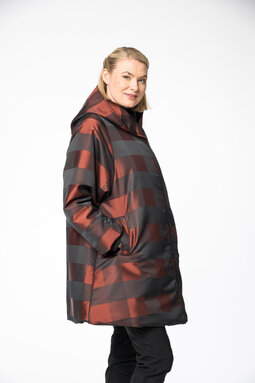 Marta Sky winter coat, thermo padding, terra