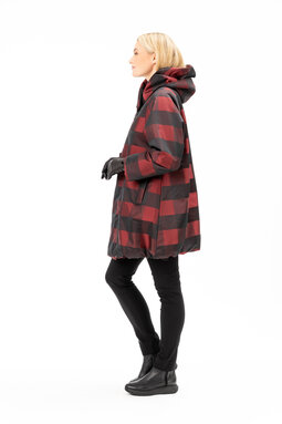 Marta Sky winter coat, thermo padding, red