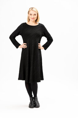 Seline Waves dress, black