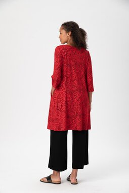 Antonia Eddy tunic/dress, red