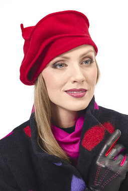 Spiral Beret -hattu, punainen