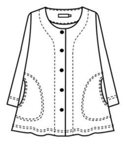 Staras Dibujo -jakku, turkoosi