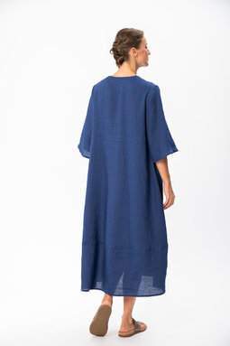 Noriko Lino dress, blue