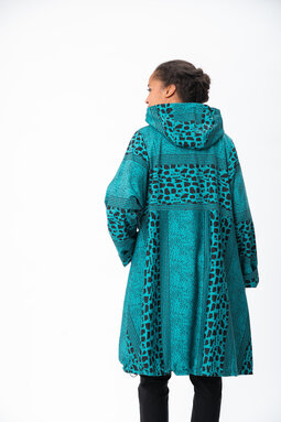 Carina Sora coat, turquoise