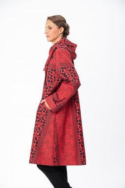 Carlotta Sora autumn coat, red