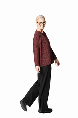 Sara Bari blouse, brown