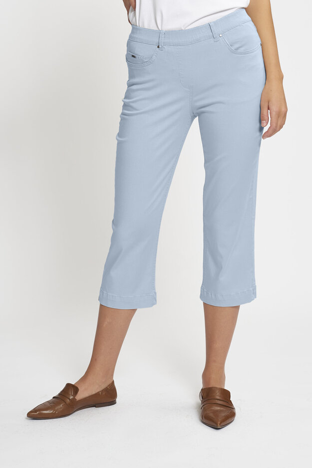 Hannah Regular Capri -trousers, faded blue