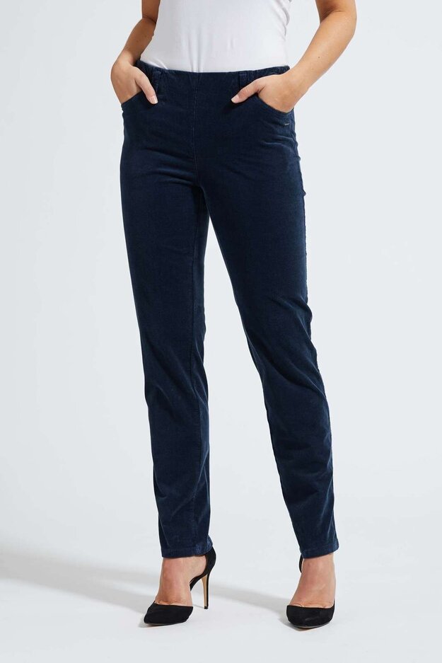 Kelly Regular Corduroy -trousers, navy