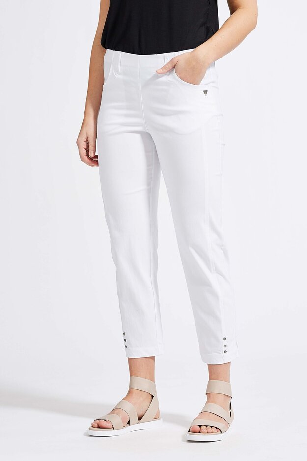 Rose Regular Cropped -trousers, white