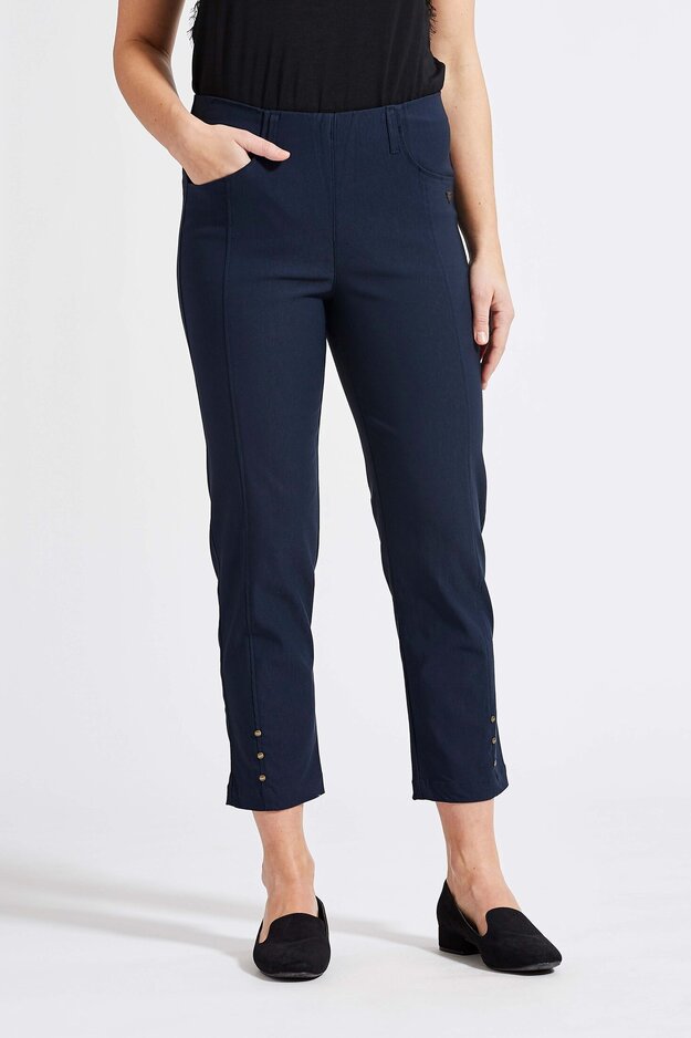 Rose Regular Cropped -trousers, navy