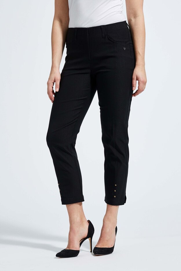 Rose Regular Cropped -trousers, black