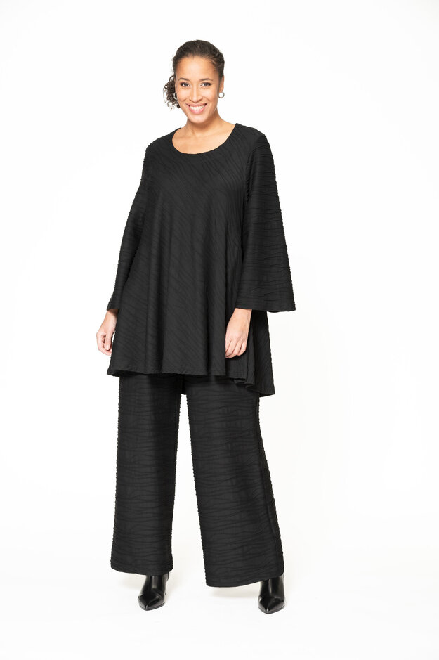 Marve Waves tunic, black