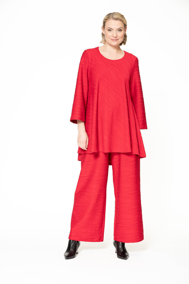 Marve Waves tunic, red