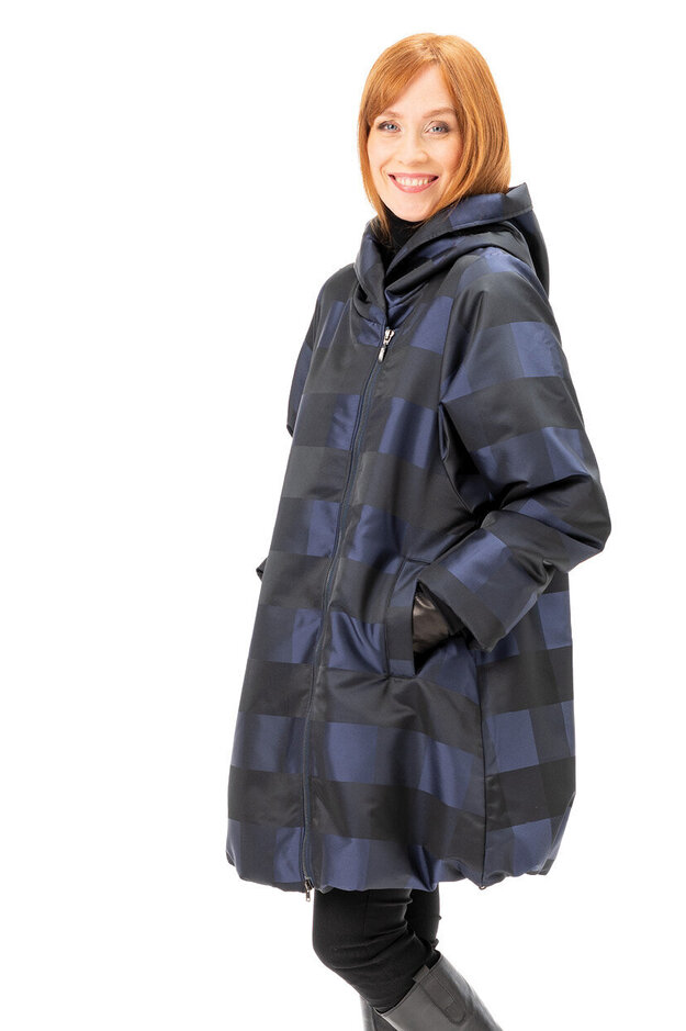 Marta Sky quilted coat, blue