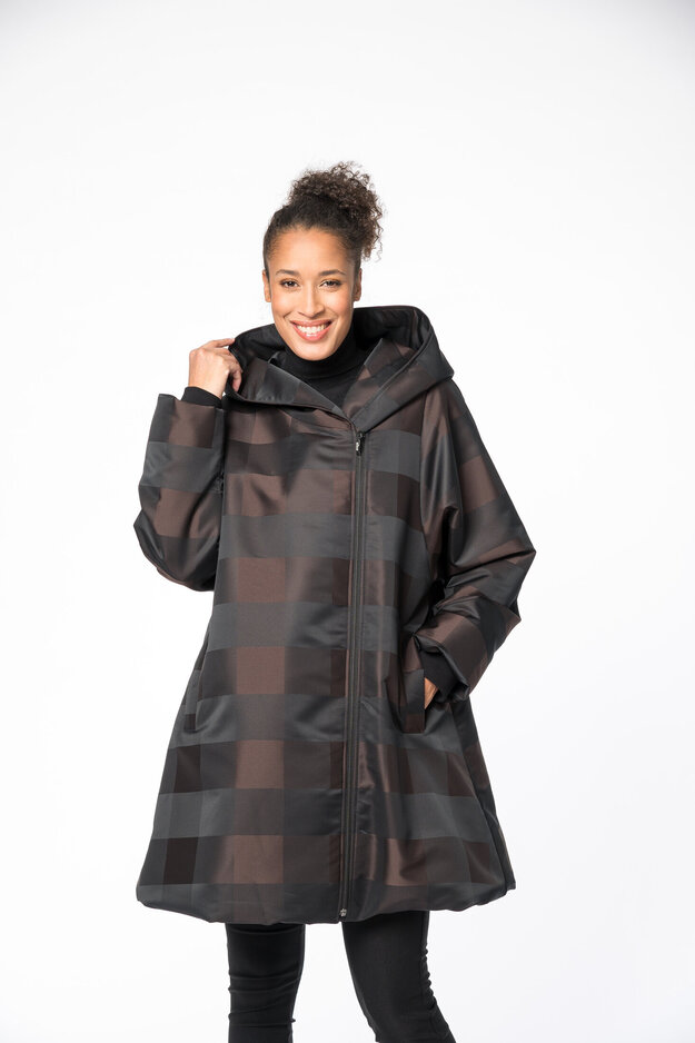 Marta Sky quilted coat, brown
