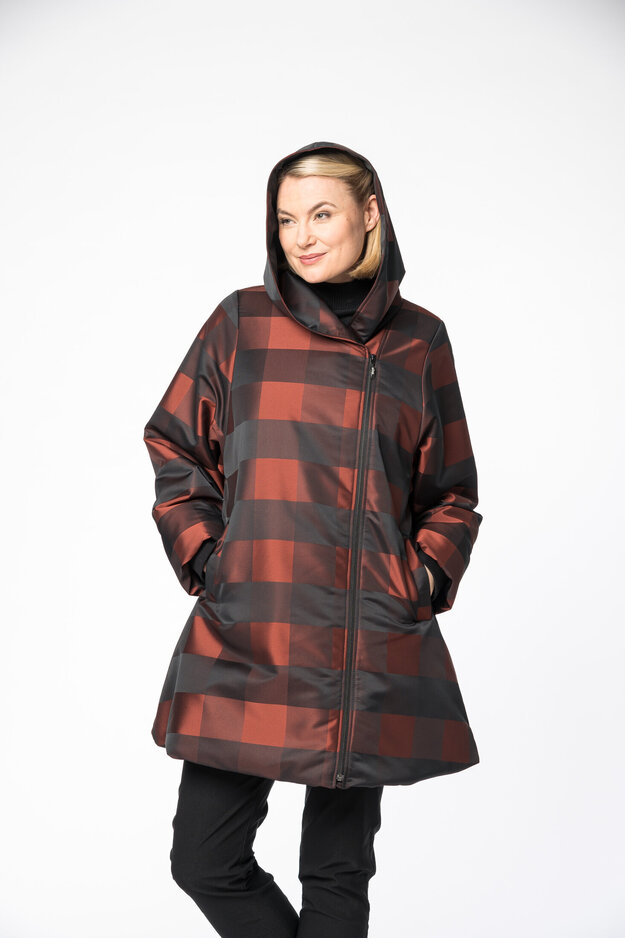 Marta Sky winter coat, thermo padding, terra