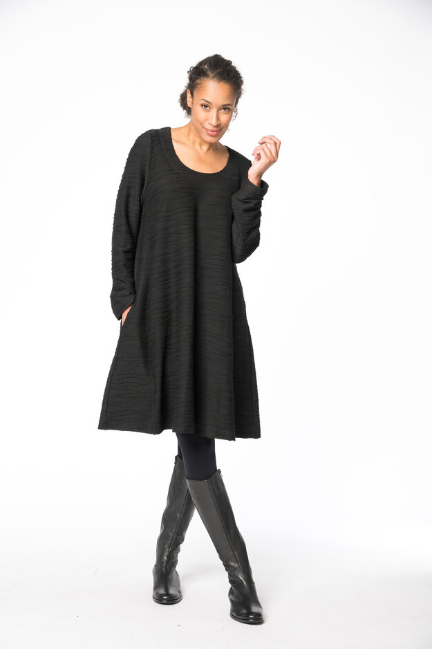 Jemina Waves tunika/dress, black