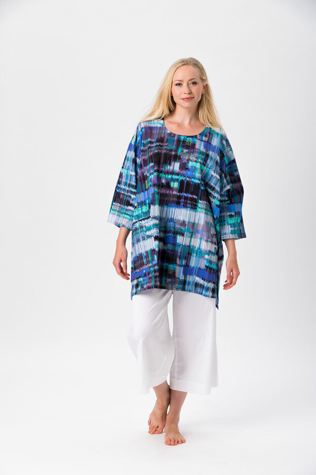 Darling Shimmer tunic, blue