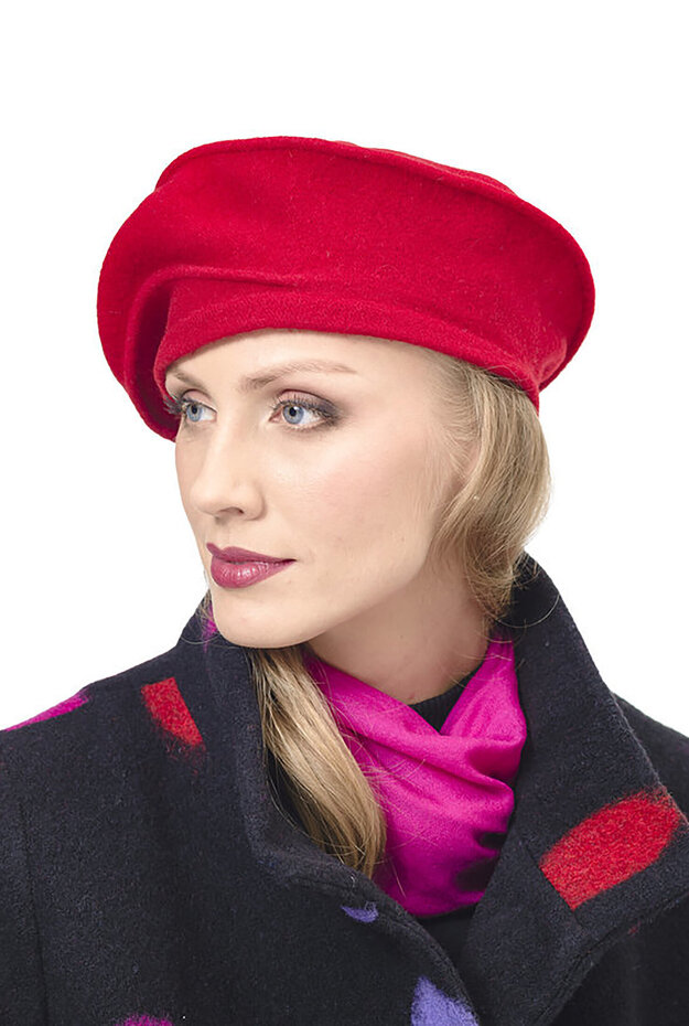 Spiral Beret -hattu, punainen