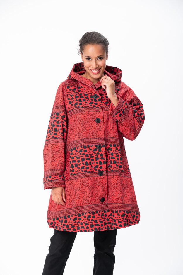 Carmen Sora coat, red